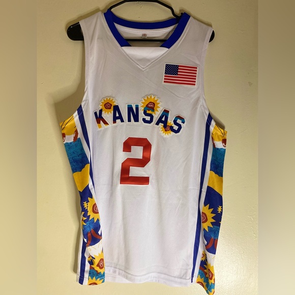 Christian Braun kansas jayhawks college jersey embroidered custom basketball - Picture 2 of 4